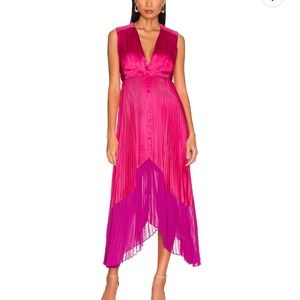 AMUR Amelia dress in pink